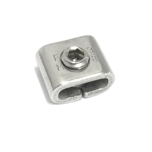 Screw-Lokt Buckle, 304 Stainless S, PK100